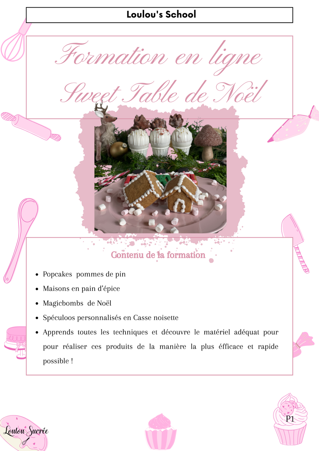 Formation en Ligne : Sweet Table de Noël