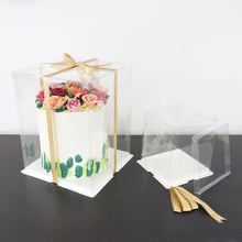 Charger l&#39;image dans la galerie, Boite à gâteau en plastique transparent alimentaire
