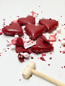 Coeur en chocolat blanc à casser "Je t'aime"