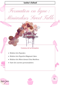 Formation en ligne : Miniardises Sweet Table